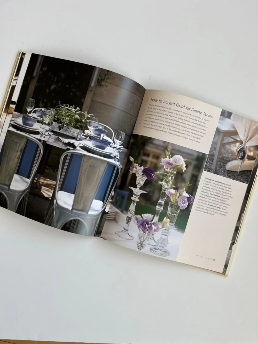POTTERY BARN OUTDOOR SPACES COFFEE TABLE BOOK